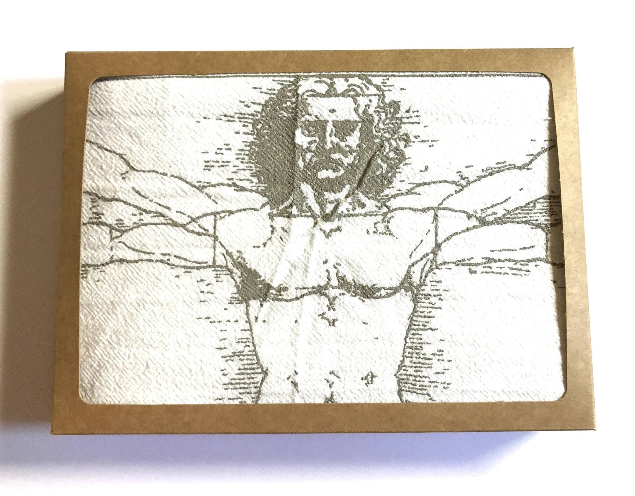 XL Virtruvian Man | Cristal Grid Cloth - Spiral Circle