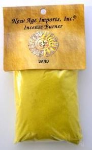 Yellow Sand Incense Burner 1LB Packaged - Spiral Circle