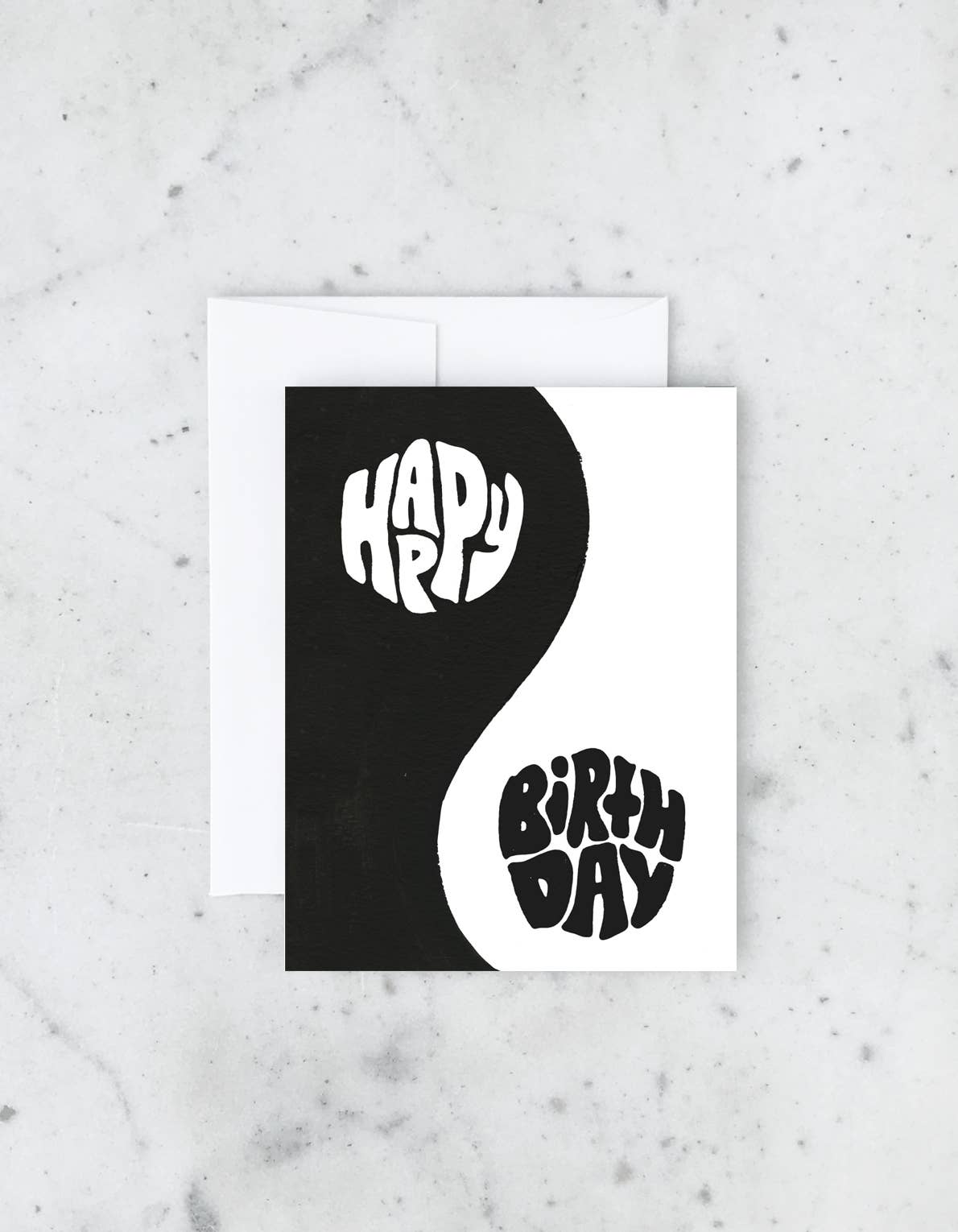 Yin Yang Happy Birthday | Card - Spiral Circle
