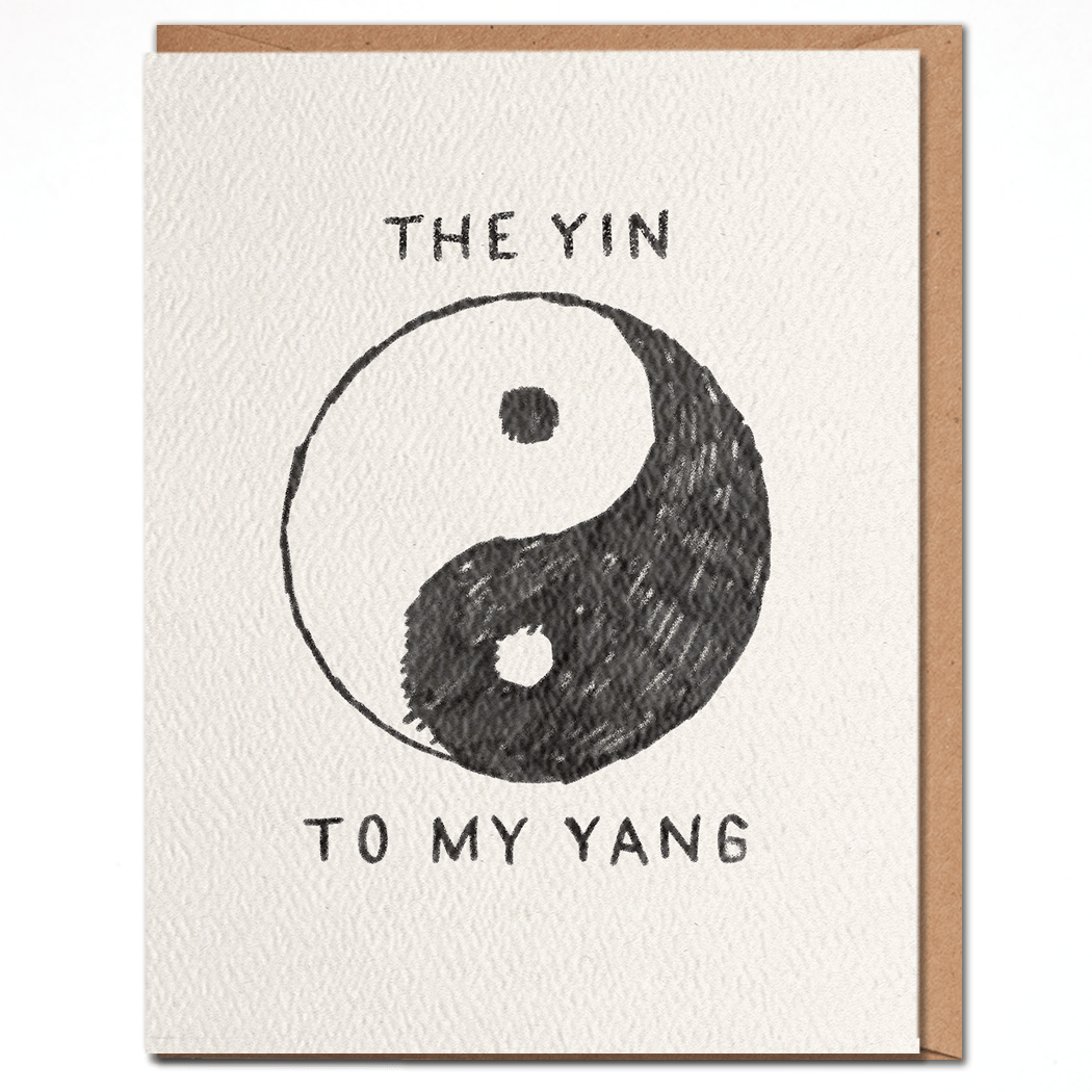 Yin Yang - Love Card - Spiral Circle