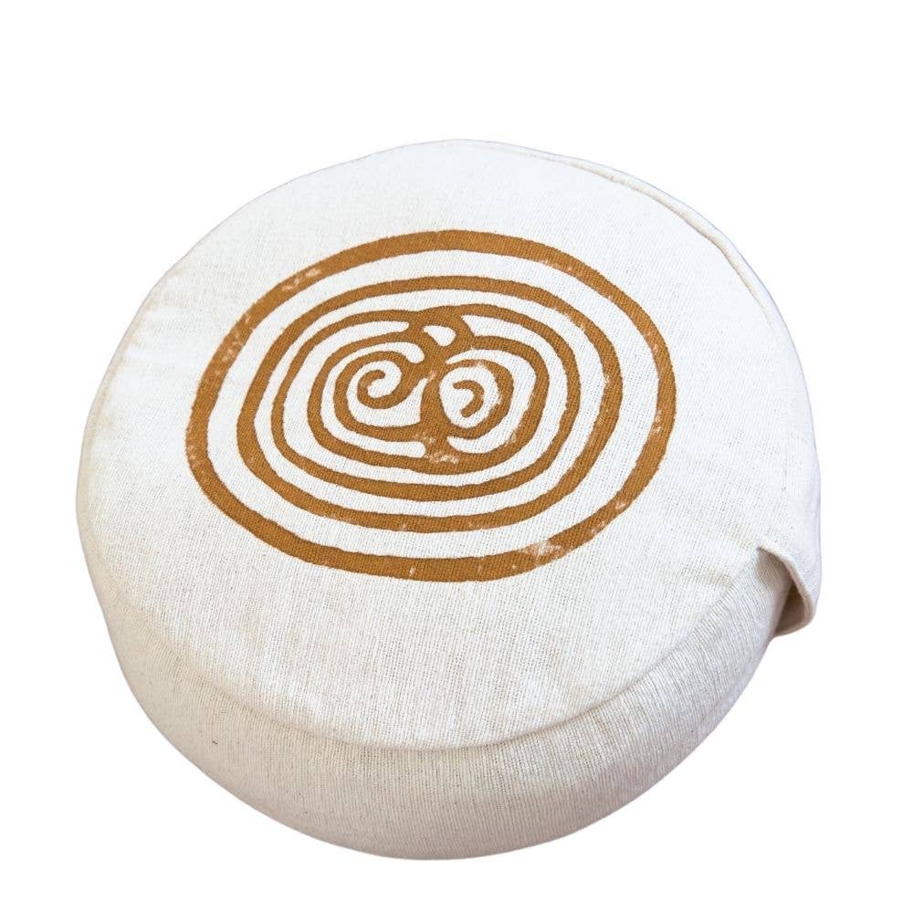 Yoga Pillow | Labyrinth - Spiral Circle