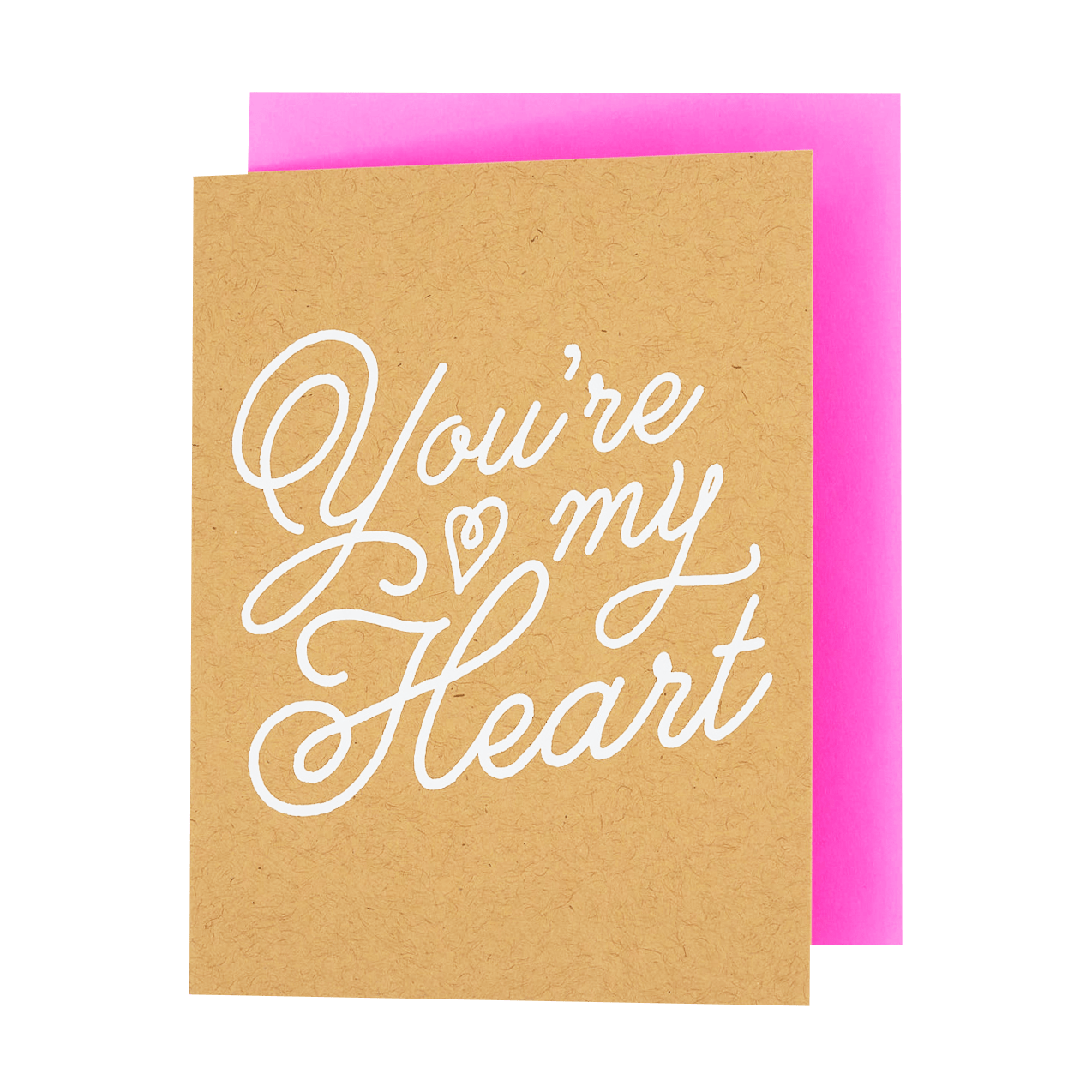 You Are My Heart Love Card - Spiral Circle