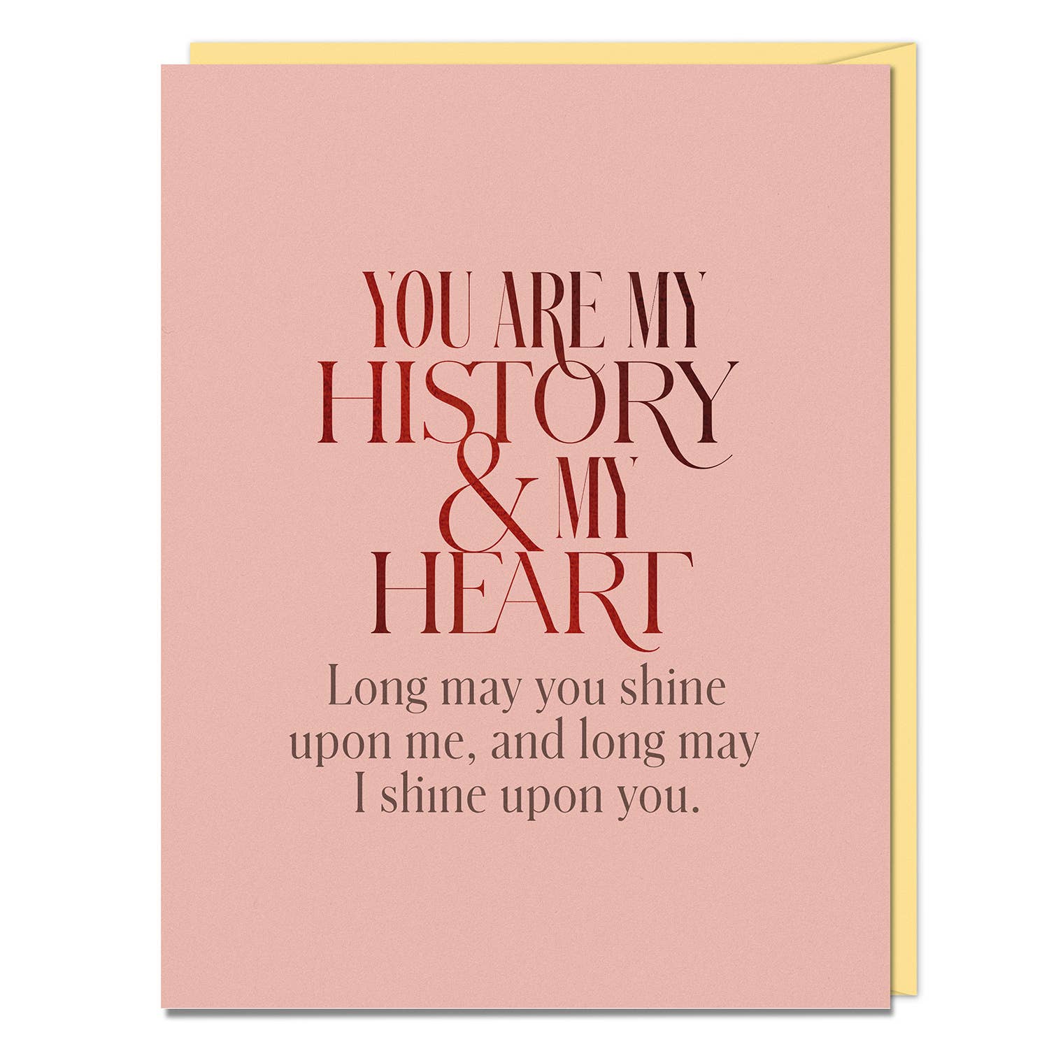 You Are My History and My Heart | Elizabeth Gilbert | Greeting Card - Spiral Circle