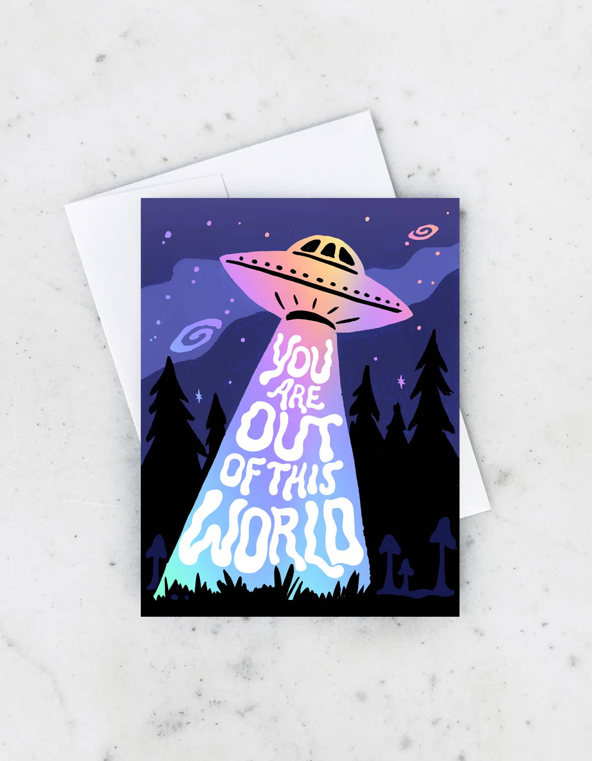 You Are Out Of This World Spaceship | Card - Spiral Circle