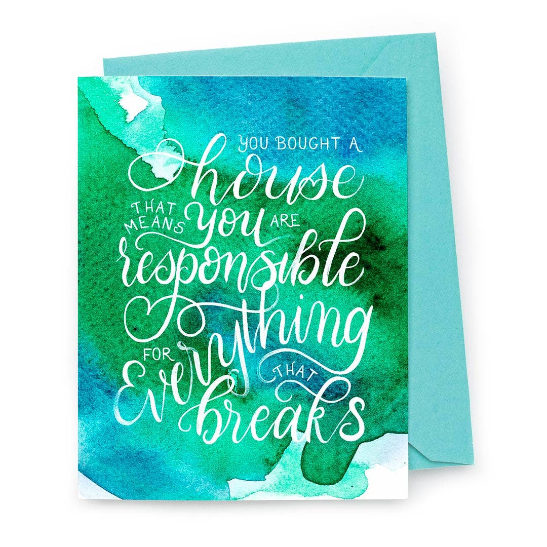 You Bought A House Card - Spiral Circle