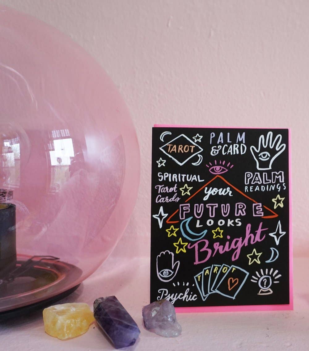 Your Future Looks Bright Card - Spiral Circle