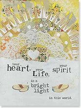 Your Heart, Your Life, Your Spirit Birthday Card - Spiral Circle