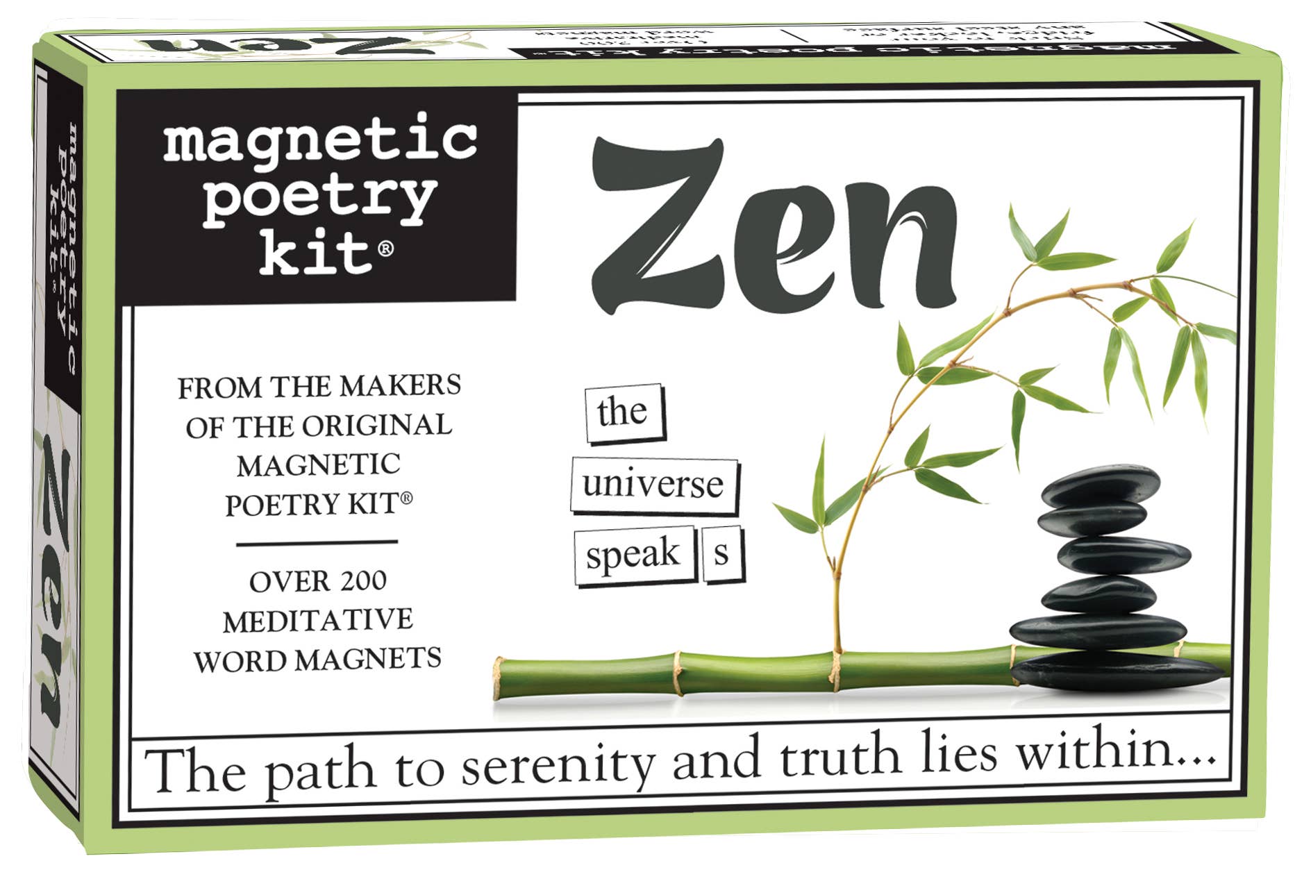 Zen | Magnetic Poetry Box - Spiral Circle