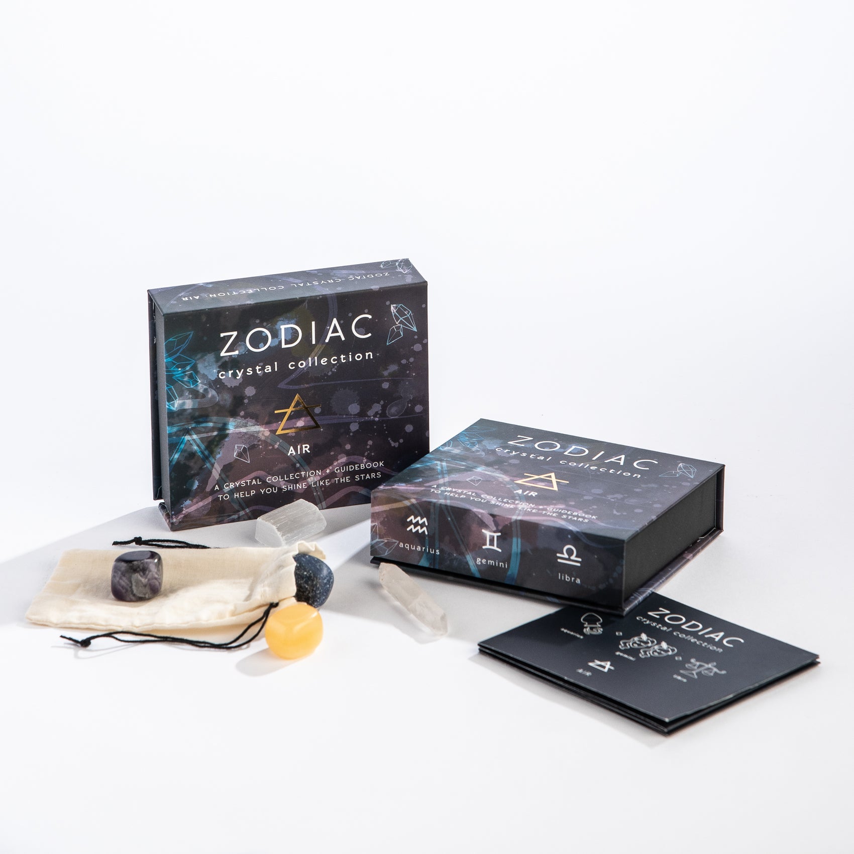 Zodiac Element Crystal Kit | Air - Spiral Circle
