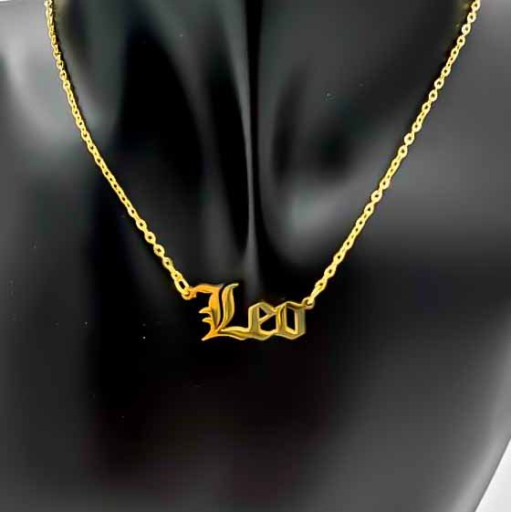 Zodiac Necklace | Gold - Spiral Circle