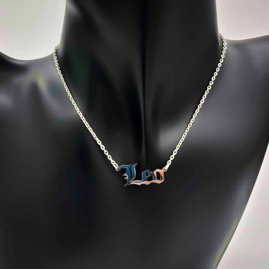 Zodiac Necklace | Silver - Spiral Circle