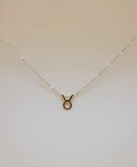 Zodiac Symbol Necklace | Taurus | Gold Plated - Spiral Circle